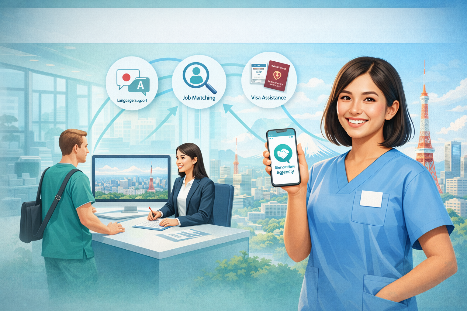外国人看護師のための転職エージェント活用術